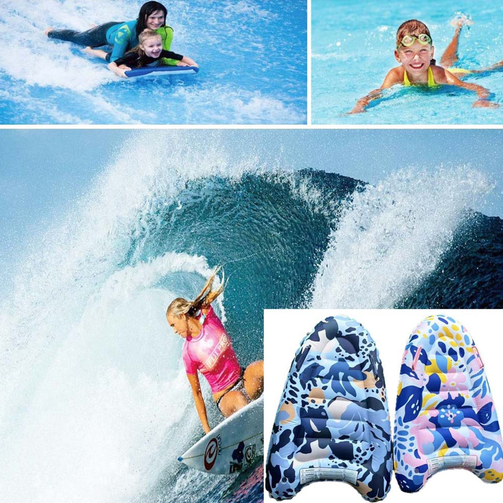 Msgweeeg Pool Weights for Water Exercise Water Weights Outdoor Water Inflatable Surfboard Children's Portable Inflatable Prone Board Water Inflatable Products Sea Surfing Paddleboard