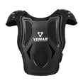 thumbnail image 1 of Protector de pecho y espalda para niños con armadura de motocicleta para patineta y patinaje negro, 1 of 9