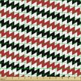 thumbnail image 2 of Ambesonne Abstract Fabric by the Yard Upholstery, Zigzag Chevron Lines Art, 3 Yards, Vermilion White, 2 of 5
