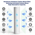 thumbnail image 5 of Membrane Solutions 3-Stage Whole House Water Filter 4.5"x20" Replacement Pack with Sediment and Carbon Block Cartridges, 5 of 8