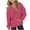 Pink, variant on KyCheLot Boys Girls Sweatshirts Loose Solid Color V Neck with Front Pocket Long Sleeve Oversized Sweatshirt 2-12 Years