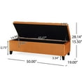 thumbnail image 7 of Wood Frame & 250 lbs Load / Practical Ottoman for Seating and Storage, 7 of 7
