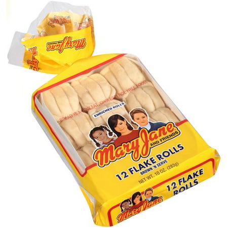Mary Jane and Friends Brown N' Serve Flake Rolls, 12 ct, 10 oz ...
