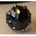 thumbnail image 2 of Black Onyx Mans Ring, Natural Black Onyx, December Birthstone, Eagle Claw, 925 Silver Ring, Birthday Gift, Heavy Mens Ring, Arabic Design, Ottoman Style Ring, Christmas, Turkey Mens Signet Ring, 2 of 6