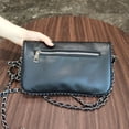 thumbnail image 2 of Women Chain Crossbody Bag Design Pu leather Lady Shoulder Purse Large Capacity Classic Black Fold Envelope Bag, 2 of 6