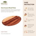 thumbnail image 5 of Oval Acacia Wood Plate, 5 of 5