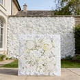 thumbnail image 2 of Artificial Flower Wall Panels for Wedding Backdrop Party Decor, 13x13 Inch Reusable Silk Floral Arrangement with Hydrangeas and Roses for Bridal Shower Photo Booth Home G, 2 of 6
