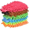 thumbnail image 5 of 6 pcs Microfiber Car Wash Mitts, Double Sided Chenille Mitts for Car Cleaning (Small), 5 of 5