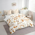 thumbnail image 4 of Manfei Teens Autumn Leaf Twin Bedding Sets 7-Piece, Farmhouse Plant Botanical Bedding Comforter Set, Vintage Fashion Style Reversible Sheet Sets, Ultra Soft Home Decor, 4 of 8