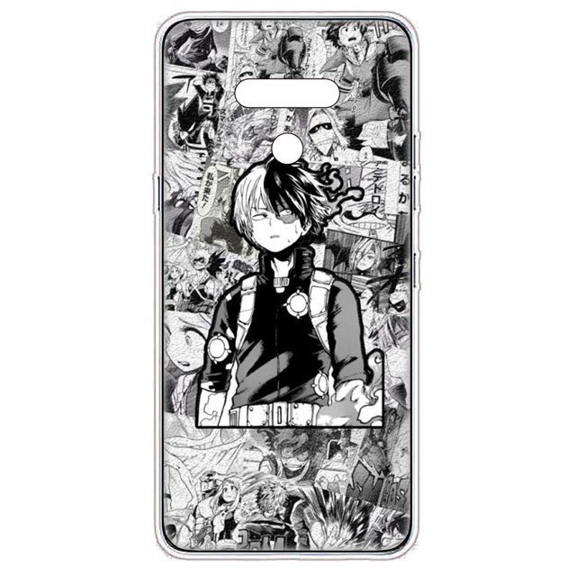 Funda de silicona suave para Motorola Moto G5 E6 G5S Plus G5S+ G5+ E6+ EA245 My Hero Academia BNHA Shoto Todoroki Bakugou Katsuki Midoriya Izuku cubierta