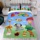 thumbnail image 4 of Tiny Bunch Baby TV Conjunto de sábanas temático, trío de piezas, cómodo y amigable con la piel, diseño único, regalo de decoración para el hogar para familiares, amigos y fans,135cm *200cm, 4 of 6