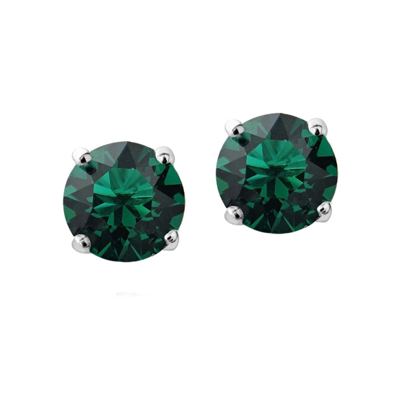 Swarovski Elements Emerald Stud Earrings