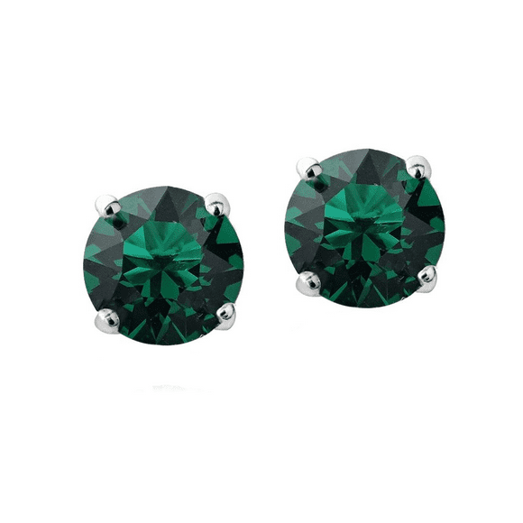 Swarovski Elements Emerald Stud Earrings