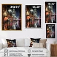 thumbnail image 4 of Designart "Yellow Urban Broadway Life" Cityscapes Framed Wall Art - Industrial Yellow City Buildings Hallway Framed Wall Art Decor, 4 of 6