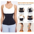 thumbnail image 3 of KKone Waist Trainer for Women 3 Segmented Hourglass Underbust Body Shaper With 3 Steel Bones and Hook And Eye, 3 of 8