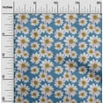 thumbnail image 2 of oneOone Cotton Cambric Blue Fabric Floral Diy Clothing Quilting Fabric Print Fabric By Yard 42 Inch Wide, 2 of 5