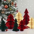 thumbnail image 2 of Honeycomb Christmas Tree 3D Honeycomb Table Centerpiece Folding Paper Christmas Tree Ornament for Winter Home Xmas Party Decoration, 2 of 7