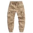 thumbnail image 6 of Casual Cargo Pants, Solid Color with 8 Pockets for Men's Outdoor Hiking and Work, Lightweight Tactical BDU Trousers for Daily Wear (No Belt), 6 of 6