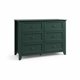 thumbnail image 1 of Spacious 6 Drawer Dresser for Bedroom - Modern Wooden Storage Cabinet with Deep Drawers & Metal Knobs - Wide Organizer for Closet, Nursery, Living Room, Entryway - Black, 1 of 7