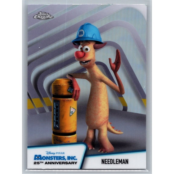 2026 Topps Chrome Disney Pixar Monsters Inc 25th Anniversary MI-9 Needleman Card