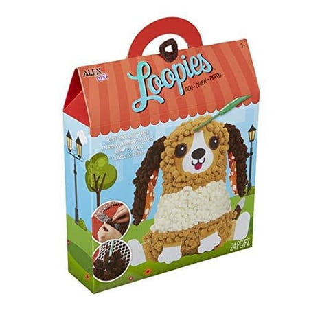 ALEX Toys Loopies Soft Fuzzy Dog Craft with Pre-Sewn Stuffed Plush ...