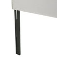 thumbnail image 6 of GDF Studio Stroelitz Contemporary Fabric Full/Queen Headboard with Nailhead Trim, Light Gray, 6 of 7