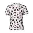 thumbnail image 4 of Vsdgher Poodle Dog Print Men's Dry Fit Mesh Athletic Shirts Moisture Wicking Tennis T-Shirt Tops, 4 of 9