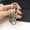 Carabiner Silver + 2pcs 30mm K..., variant on EDC Titanium Alloy Carabiner Porable Car Keychain Key Chain Hanging Buckle Ring-Carabiner Blue + 2pcs 30mm Key...