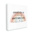 thumbnail image 3 of Stupell Industries Creativity is Messy Funny Phrase Boho Tone Rainbow, 24 x 24,Design by Daphne Polselli, 3 of 7
