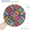 thumbnail image 3 of Bosobo Bosobo Mouse Pad, Round Mandala Mouse Mat, Cute Mouse Pad With Design, Non-Slip Rubber Base Mousepad With Stitched Edge, Waterproof Women Office Mouse Pads, Small Size 7.9 X 7.9 Inch, Pretty M, 3 of 7