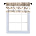 thumbnail image 1 of Cortina ACHIM Barnyard Valance Taupe 147x36 cm Poliéster, 1 of 6