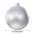 thumbnail image 6 of Ltvvegg Christmas Balls Ornaments, 4.72in Large Christmas Decorations Tree Shatterproof Christmas Ball Ornaments for Wedding Holiday Halloween Party Indoor Outdoor Decor, Silver, 6 of 7