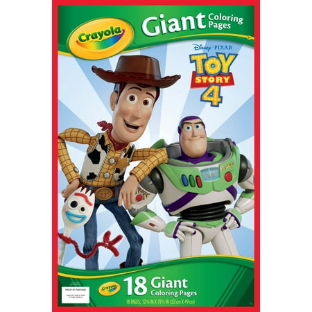 crayola giant coloring pages featuring toy story 4