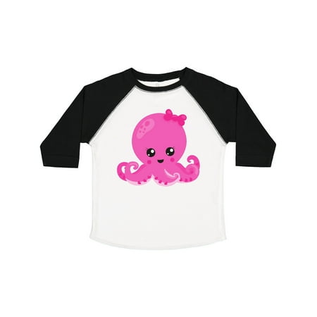 

Inktastic Cute Octopus Little Octopus Baby Octopus Hearts Gift Toddler Toddler Girl T-Shirt