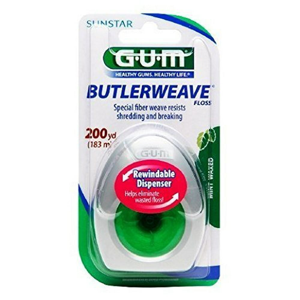 SUNSTAR BUTLER Gum Dental Floss Butlerweave Mint Waxed