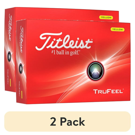 (2 pack) 2024 Titleist TruFeel Yellow