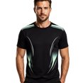 thumbnail image 4 of FINALGANG Mens Crew Neck Short Sleeve Gradient Print Athletic TShirt For Gym Training Outdoor Running Daily Sports Activities Black3 XXXXL, 4 of 4