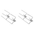 thumbnail image 1 of 4 Pcs Pinces à Viande pour Rôtissoire Barbecue en Acier Inoxydable, 4x Pinces à Viande, Argent, 1 of 6