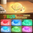 thumbnail image 2 of Lámpara Gusweet Tortuga Luz Nocturna Infantil 7 Colores Recargable por USB, 2 of 7
