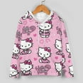 thumbnail image 3 of Hello Kitty Boys 2 Piece Tracksuit Athletic Sweatsuits Sets Hooded Sweatshirt And Jogger Sweatpants Clothing Sets for Kids, 3 of 8