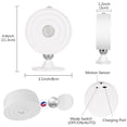 thumbnail image 2 of LED Wall Lights, Magnetic Wall Light with Motion Detection, 360°Rotatable & Rechargeable Wall Lights, 3 Color Temperatures & Stepless Dimming, Wireless Lights for Reading, Corridor, Pictures, Makeup, 2 of 7
