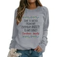 thumbnail image 3 of Vedolay Womens Long Sleeve Shirt Hoodies for Women 2023 Crew Neck Sweatshirt Pullover Long Sleeve Sweatshirts,Gray L, 3 of 4