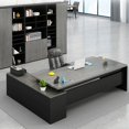 thumbnail image 2 of Laptop Monitor Office Desk Storage Standing Reception Conference Computer Desks Corner Executive Escritorio Modern Furniture My Lux Decor Round, 2 of 31