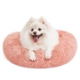 thumbnail image 1 of Cama ortopédica para mascotas MIXJOY, abrazador de rosquillas para perro y gato, color rosa, 1 of 3