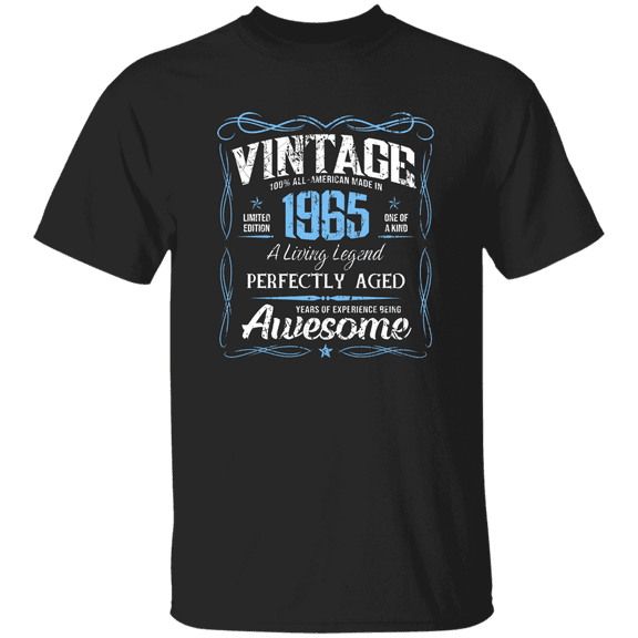 Classic Birthday Made In 1965 61 Years Old 61St Bday Decorations Vintage T-Shirt