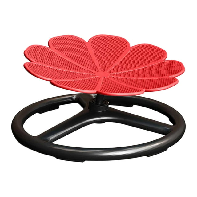 veasfak Chaise Pivotante pour Enfants Capacité de Poids 165 Lb Base Antidérapante Tabouret Rotatif Jouet Sensoriel Rouge