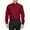 Burgundy, variant on Men's Berlioni Solid Button Up Spread Collar Work Long Sleeve Dress Shirt