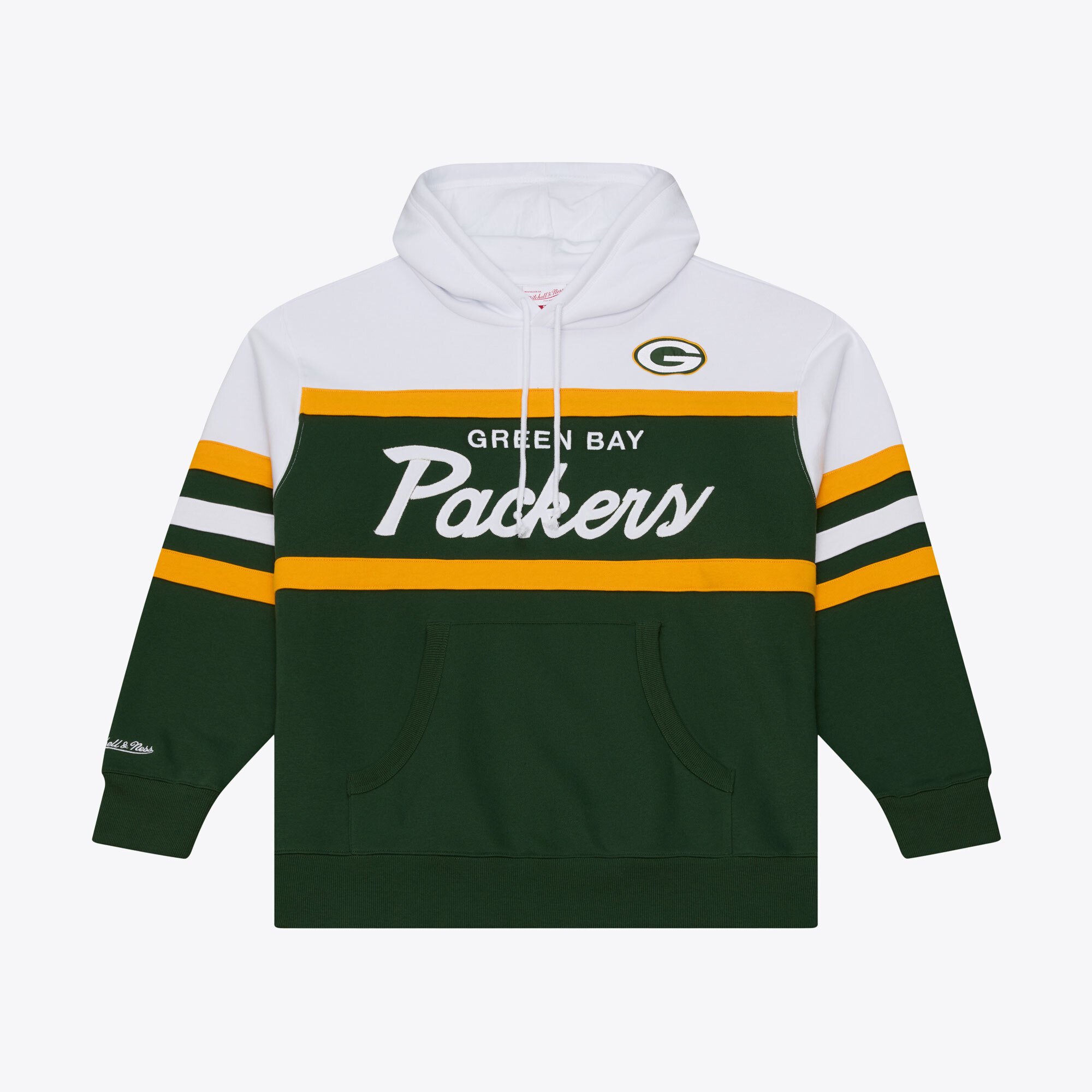 Men's Mitchell & Ness Green Green Bay Packers Head Coach Hoodie
