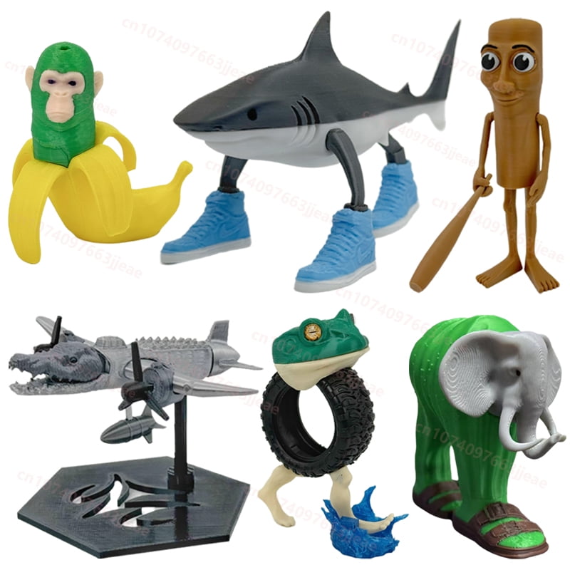 Italian Brainrot Tung Sahur Figure Toy Tralalero Tralala Figures