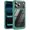 Midnight Green, variant on For Apple iPhone 18 Pro Ultimate CaseX Transparent Hybrid Case with Metal Buttons And Camera Edges - Black